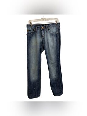 DSQUARED2 Faded Blue Straight-Leg Jeans Size M